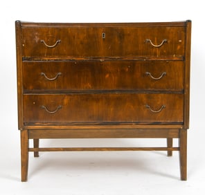 MID-CENTURY DANISH BEECH CHEST OF DRAWERS C. 1950S