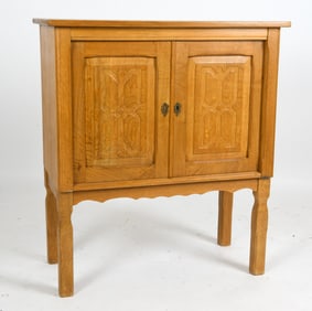 HENNING KJAERNULF STYLE DANISH OAK CABINET C.1970S