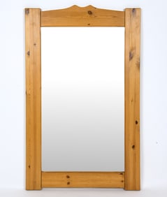 SCANDINAVIAN PINE MIRROR C. 1970S