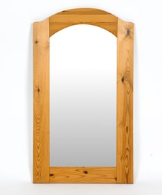 MID-CENTURY SCANDINAVIAN PINE MIRROR C. 1970S
