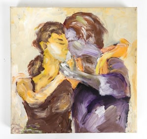 BOB CARIGNAN (AMERICAN) ABSTRACT PAINTING 2003 O/C