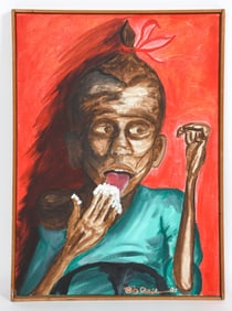 BOB CARIGNAN (AMERICAN) "RICE" 1985 PORTRAIT AC/C