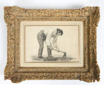 AFTER JEAN F. MILLET(FRENCH,1814-1874) LE PLANTEUR