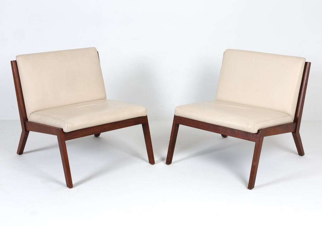 PAIR JUSTIN PORCANO BERNHARDT EDGE LOUNGE CHAIRS (1 of 9)