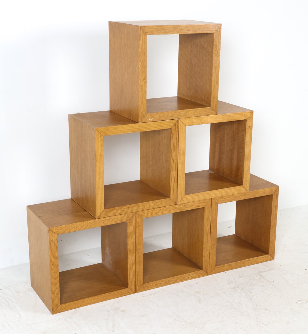GROUPING OF WALL MOUNT CUBE SHELVES (1 of 12)