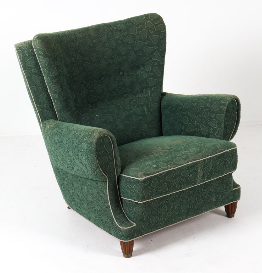 DANISH WINGBACK LOUNGE CHAIR C. 1950S (1 of 13)