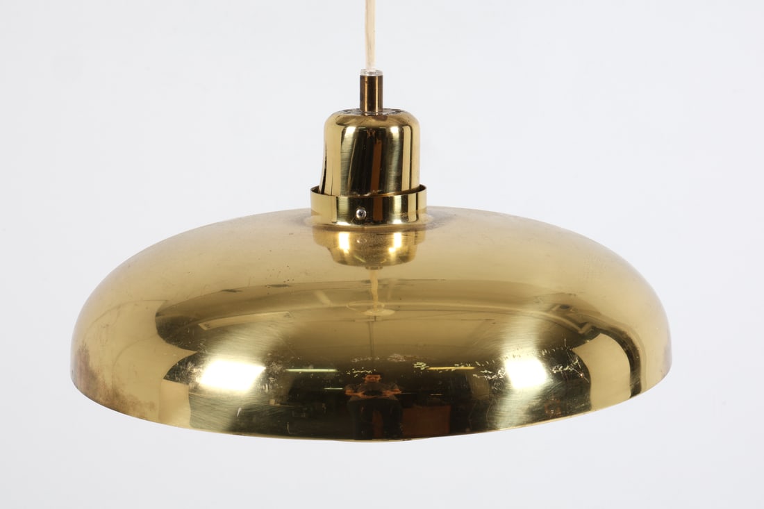 HANS AGNE JAKOBSSON BRASS PENDANT LIGHT C. 1970S (1 of 10)