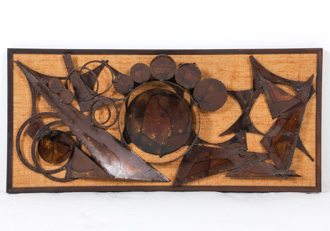 HENRIK HORST BRUTALIST METAL WALL SCULPTURE 1970S (1 of 8)