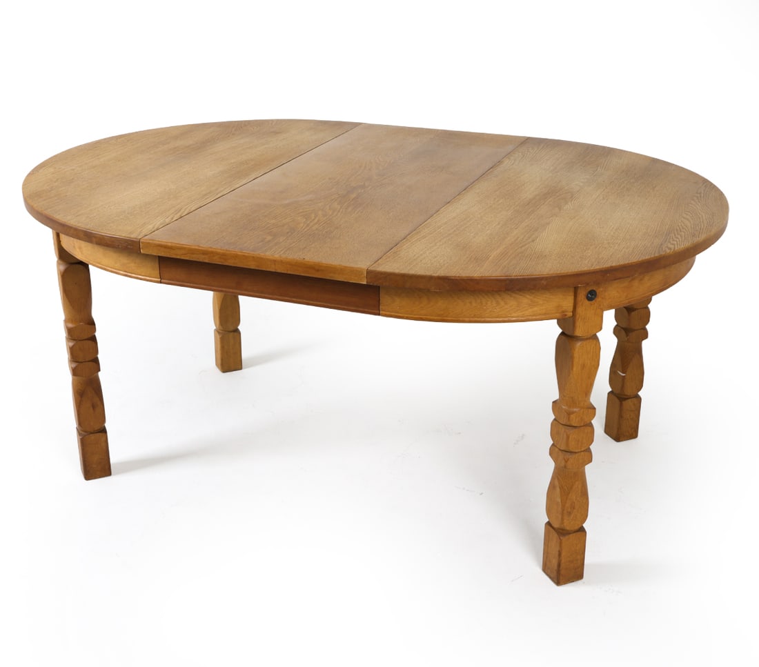 HENNING KJAERNULF DANISH OAK DINING TABLE C. 1970S (1 of 17)