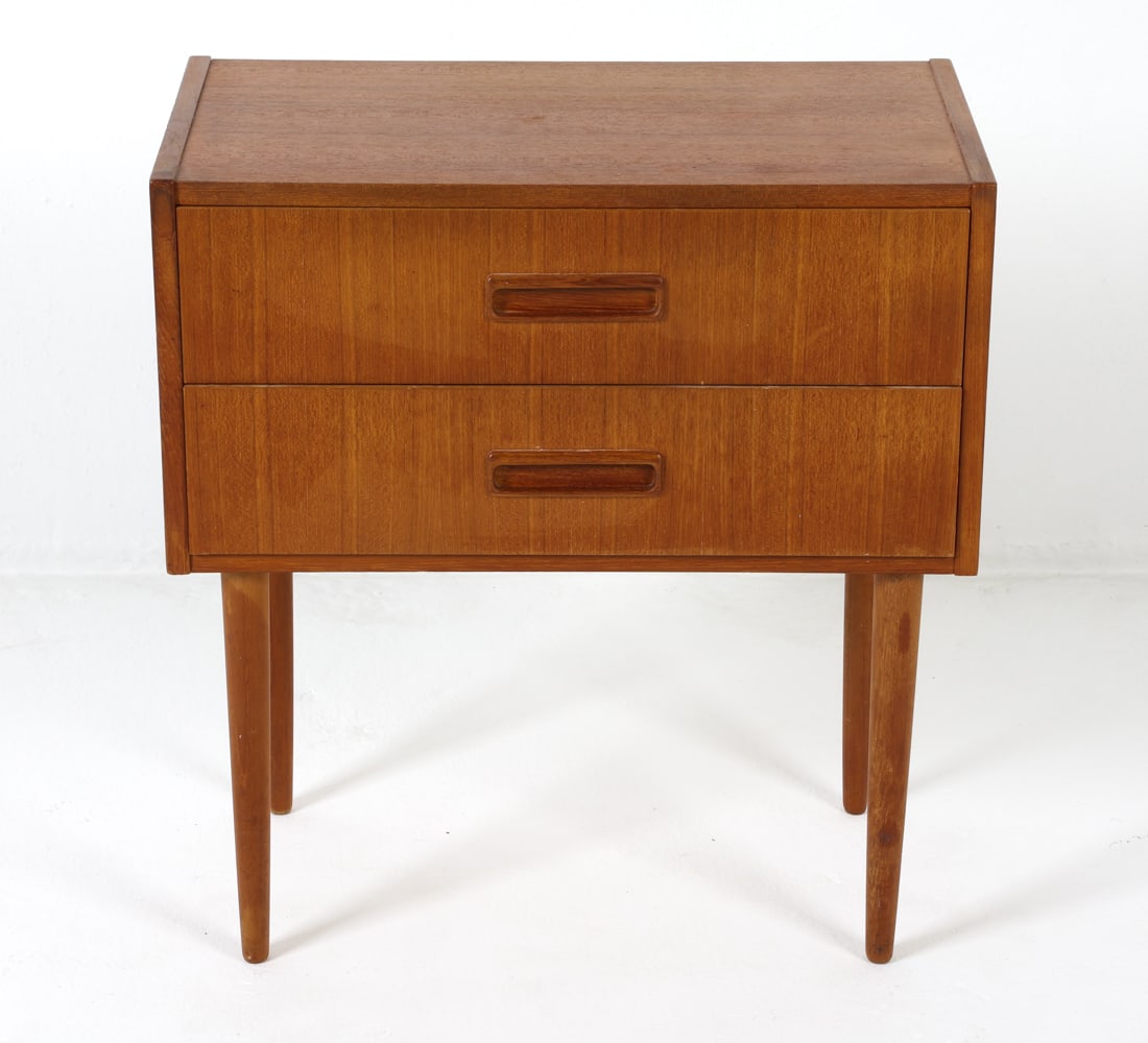 ATTR. KJELD BUNDGARD TEAK SIDE CHEST C. 1970S (1 of 12)