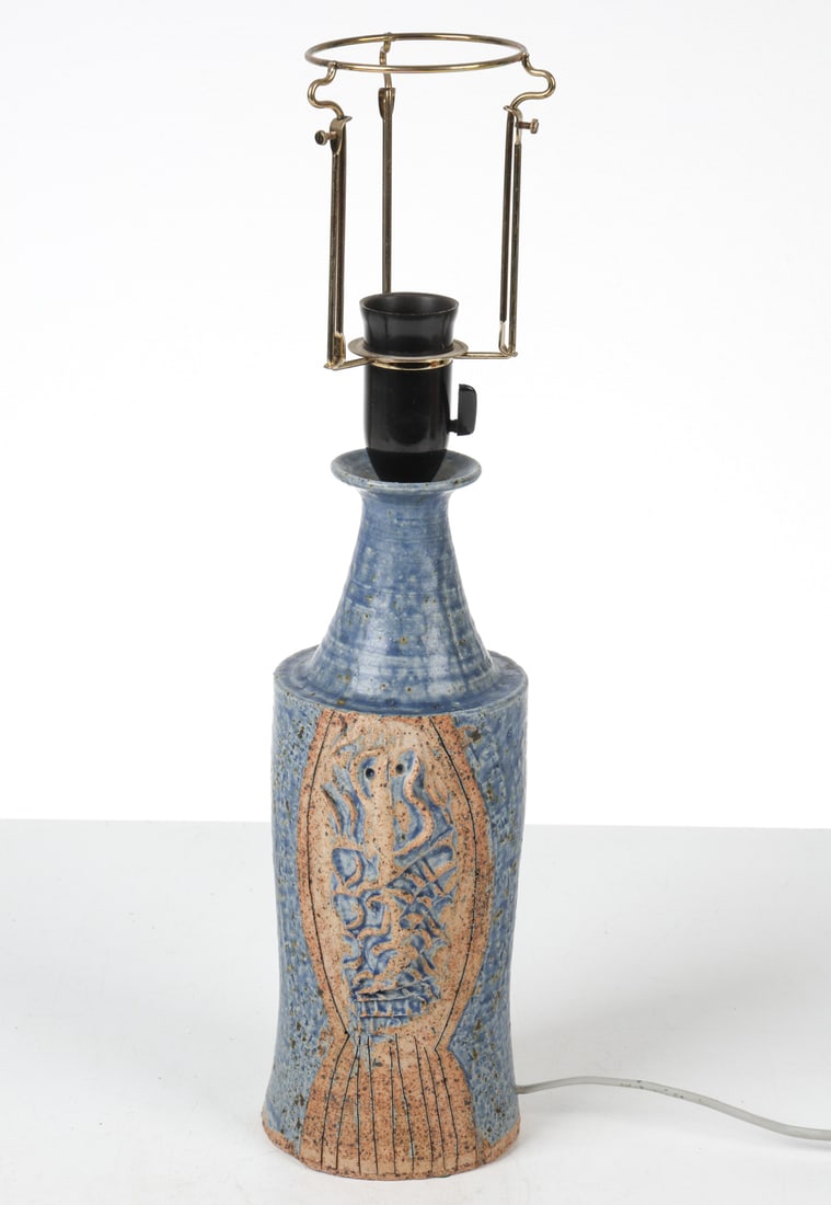LENE REGIUS DANISH CERAMIC TABLE LAMP C. 1970S (1 of 10)