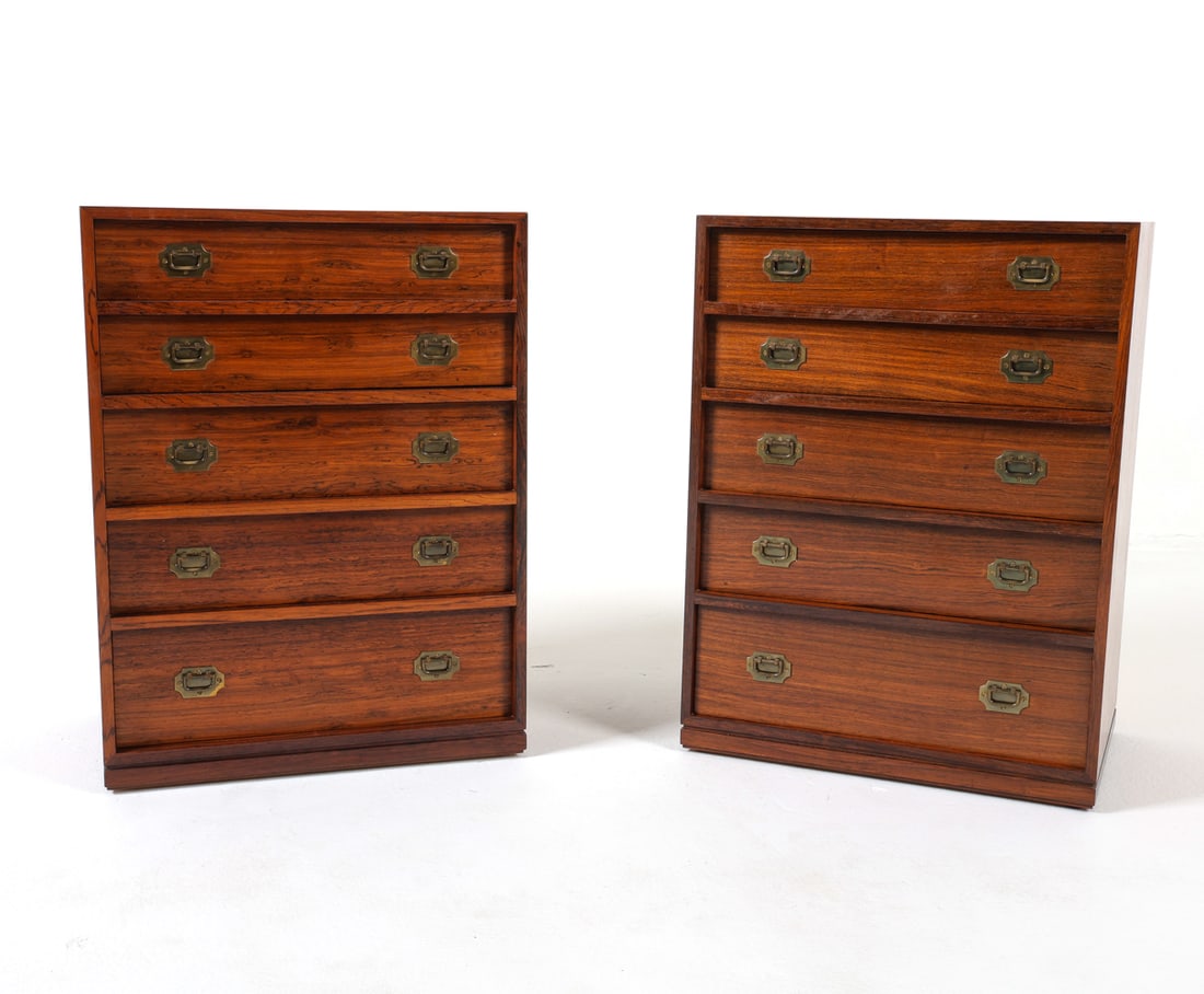 PAIR HENNING KORCH 'ALABAMA' ROSEWOOD SIDE CHESTS (1 of 14)