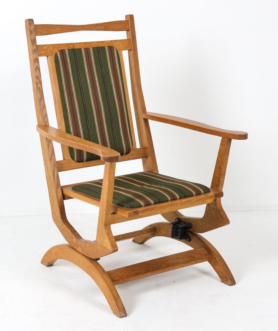 HENNING KJAERNULF STYLE HIGHBACK ROCKING CHAIR (1 of 11)