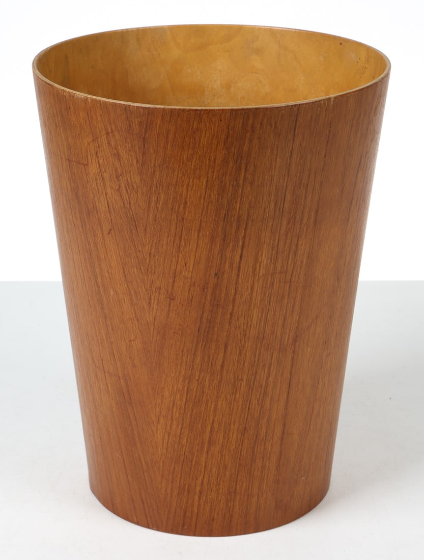 MARTIN ABERG SERVEX TEAK WASTE BASKET C. 1960S (1 of 6)