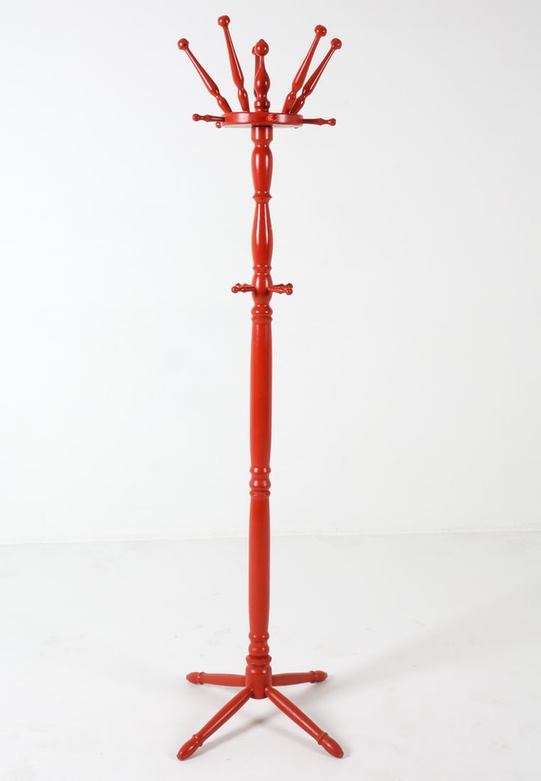 MID-CENTURY DANISH PAINTED COAT RACK 1970S (1 of 7)