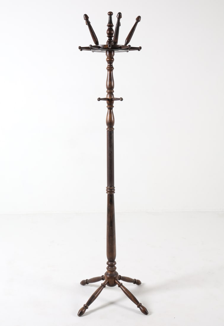 MID-CENTURY DANISH BEECH COAT RACK 1970S (1 of 9)