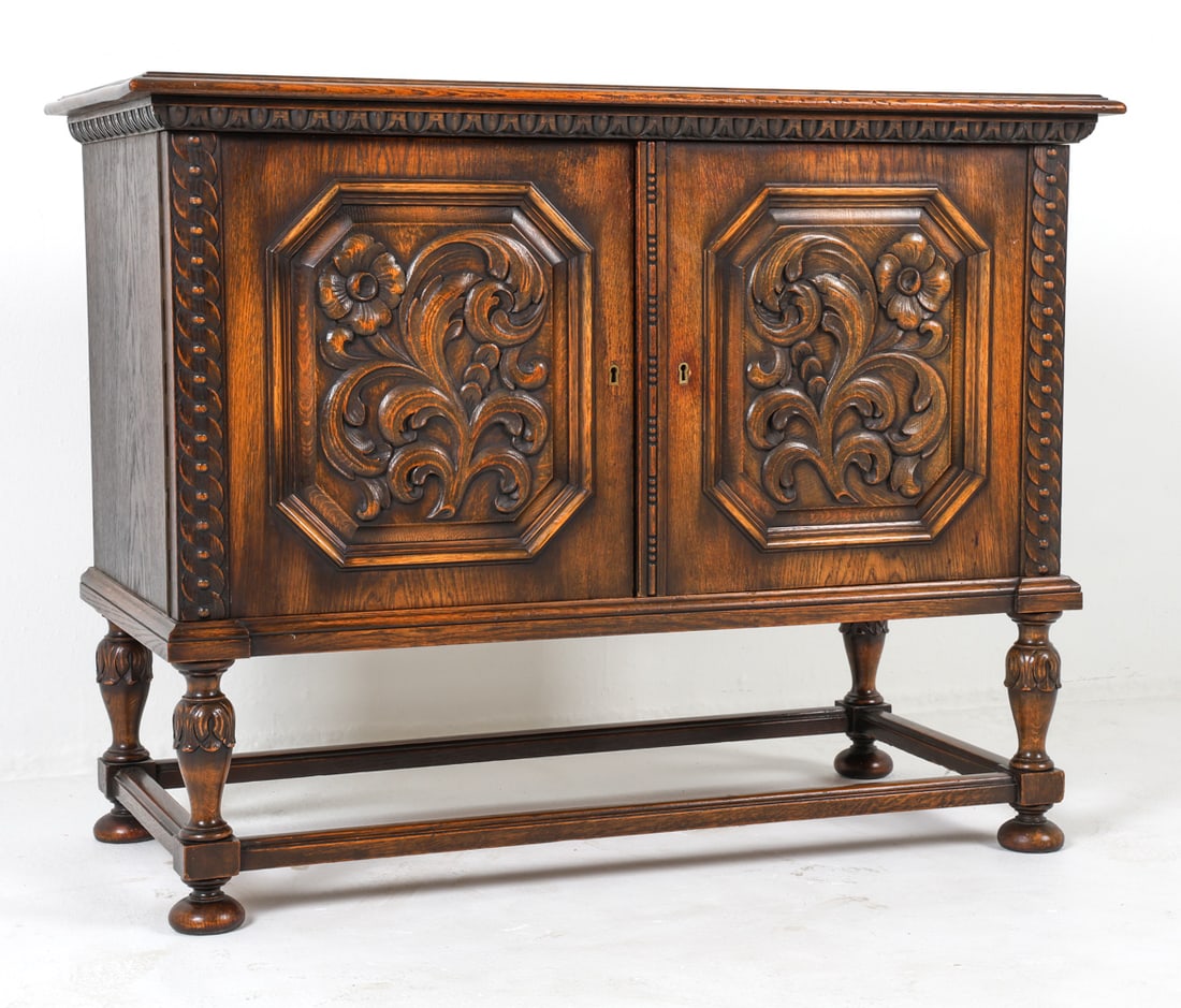 DANISH OAK DRY BAR CABINET (1 of 16)