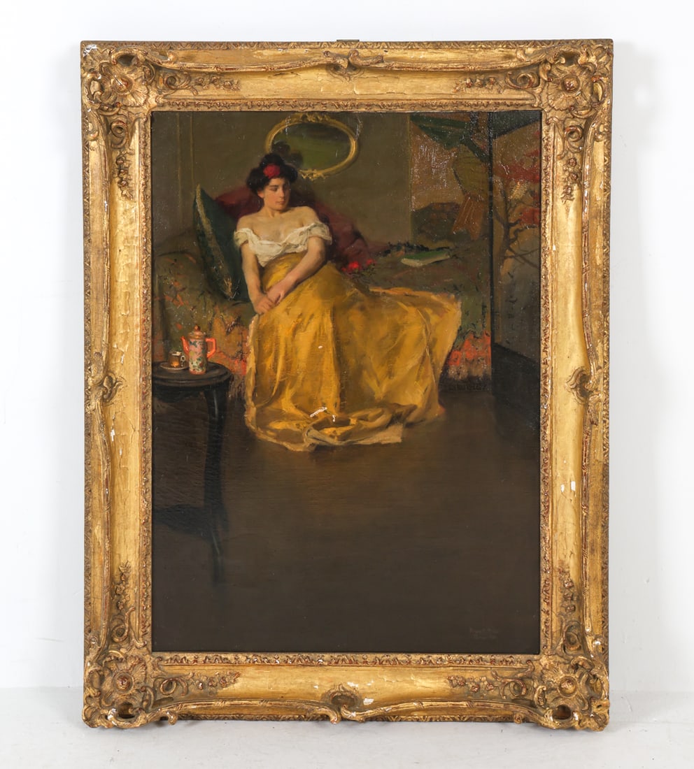 RICHARD EMIL MILLER (1875-1945) PORTRAIT OF A LADY (1 of 9)