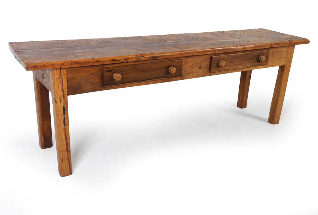 ANTIQUE COUNTRY PINE CONSOLE WORK TABLE (1 of 14)