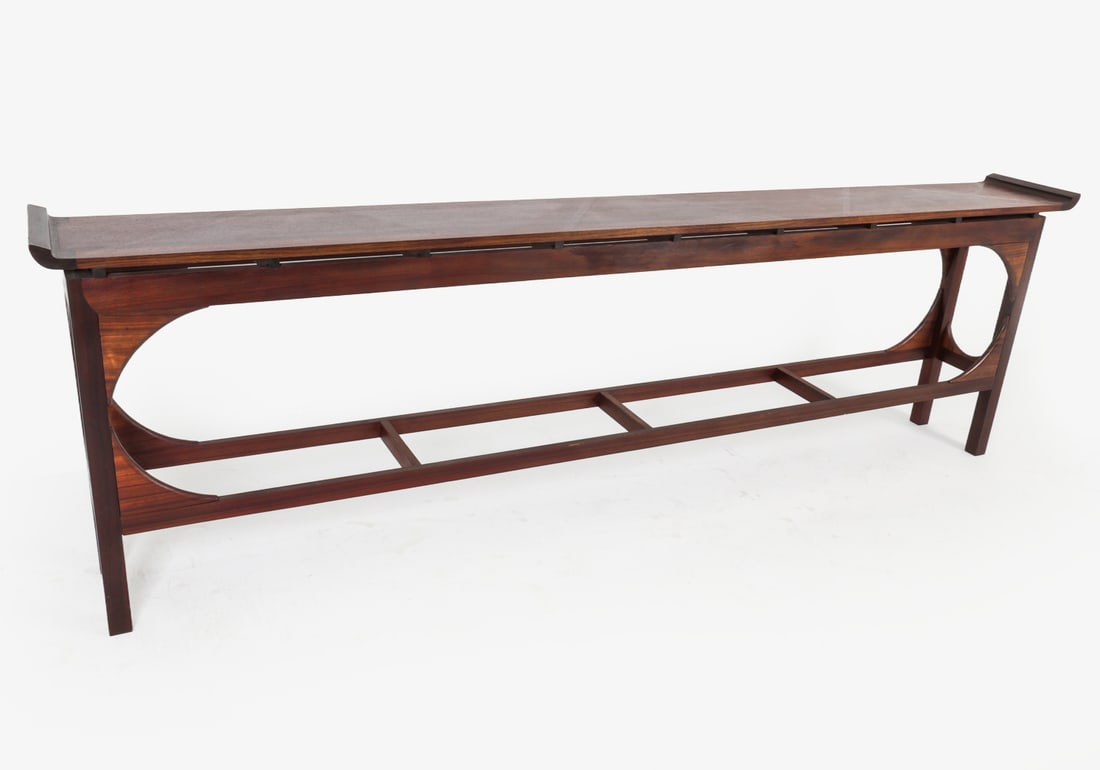 CHINESE STYLE MAHOGANY CONSOLE TABLE (1 of 9)