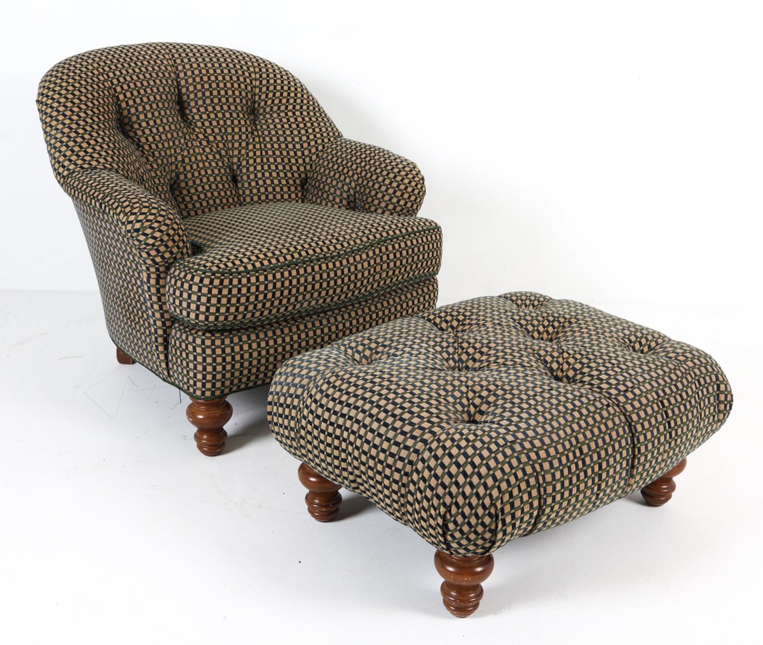 SHERRILL LOUNGE CHAIR & OTTOMAN (1 of 18)