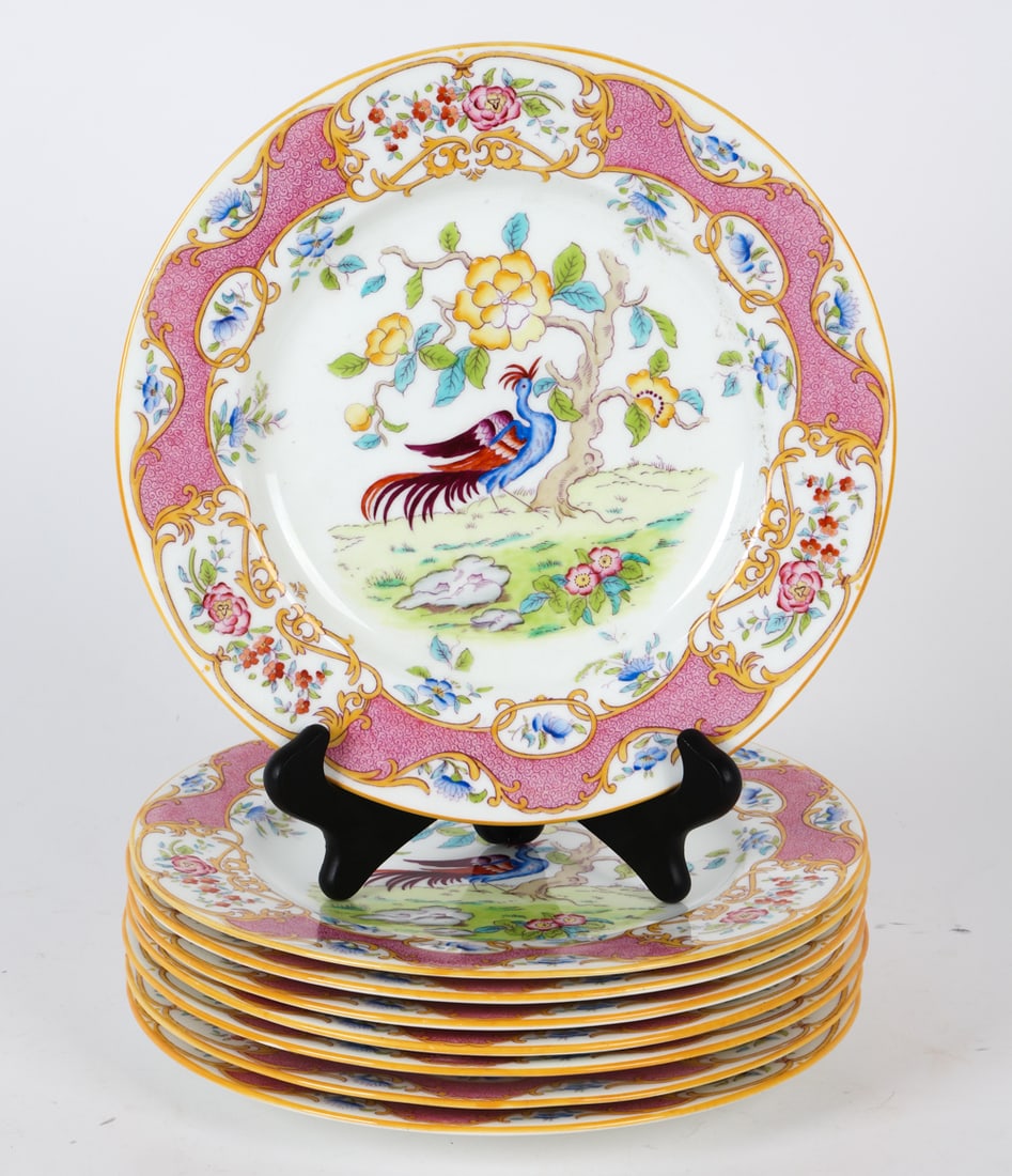 ENGLISH COALPORT CERAMIC PLATE GROUPING (1 of 5)