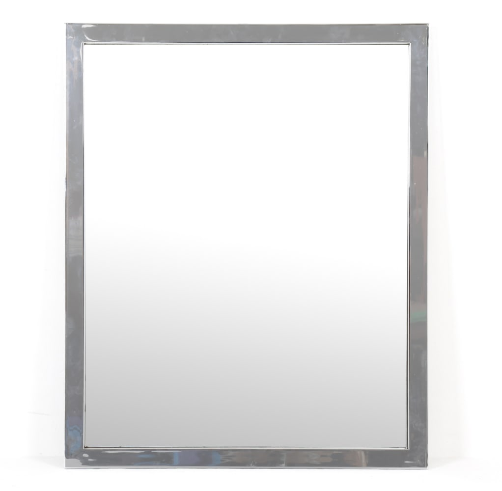 CONTEMPORARY CHROME WALL MIRROR (1 of 5)