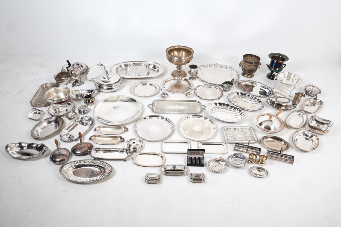 LARGE SILVERPLATE GROUPING (1 of 20)