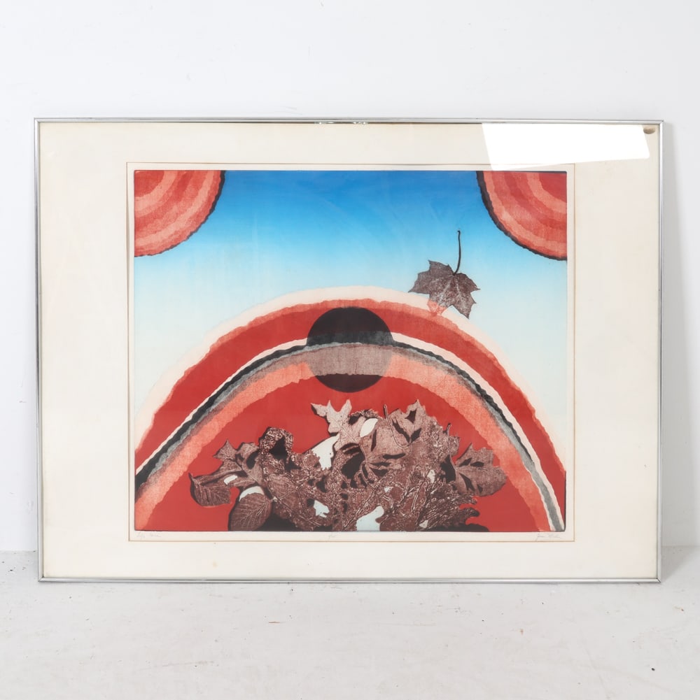 JOAN MILLER (20TH C.) ABSTRACT PRINT (1 of 9)