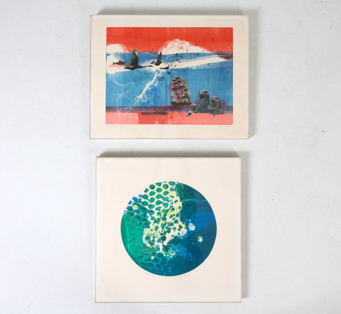 JOAN MILLER (20TH C.) MONOPRINT GROUPING (1 of 11)