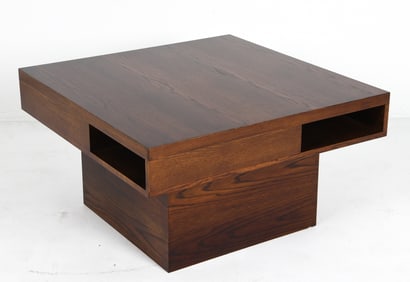 BRUTALIST OAK COFFEE TABLE C. 1970S