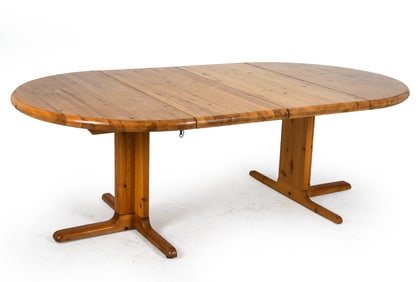 STYLE OF RAINER DAUMILLER PINE DINING TABLE 1970S