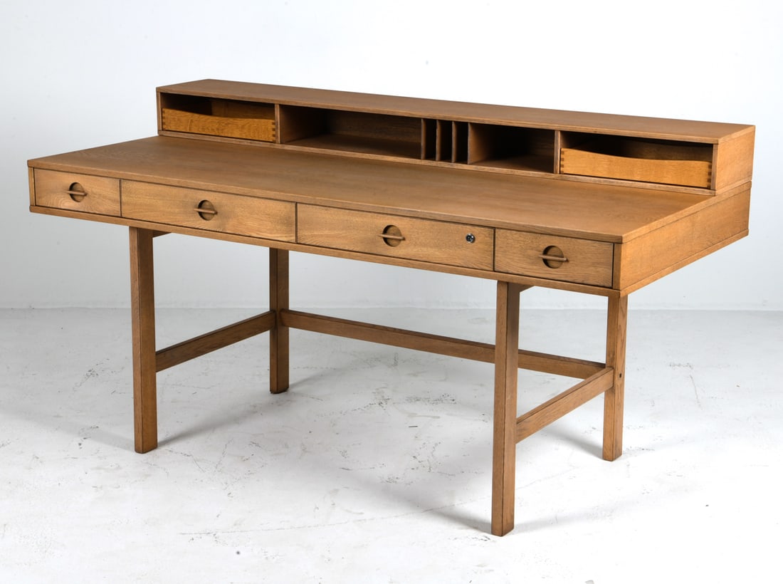 PETER LOVIG NIELSEN FLIP-TOP DANISH OAK DESK 1950S (1 of 19)