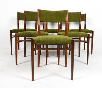 (6) ATTR. WILKHAHN TEAK DINING CHAIRS C. 1960S