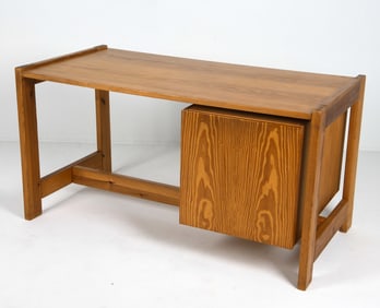 HANS WEGNER STYLE PINE FINNISH FLOATING DESK 1960S