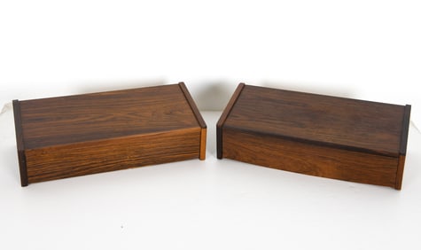 PAIR DANISH ROSEWOOD FLOATING NIGHTSTANDS C.1960S