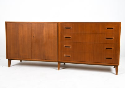 STYLE OF BORGE MOGENSEN DANISH TEAK SIDEBOARD