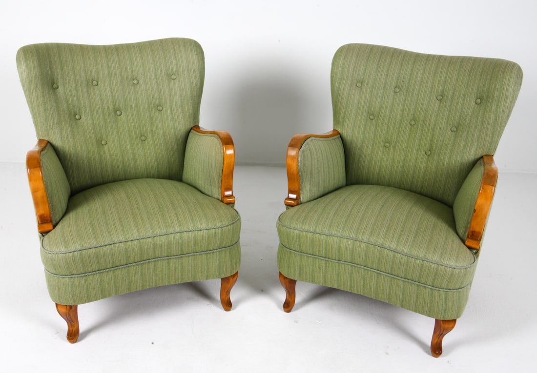 MANNER OF ALFRED CHRISTENSEN LOUNGE CHAIRS (1 of 16)