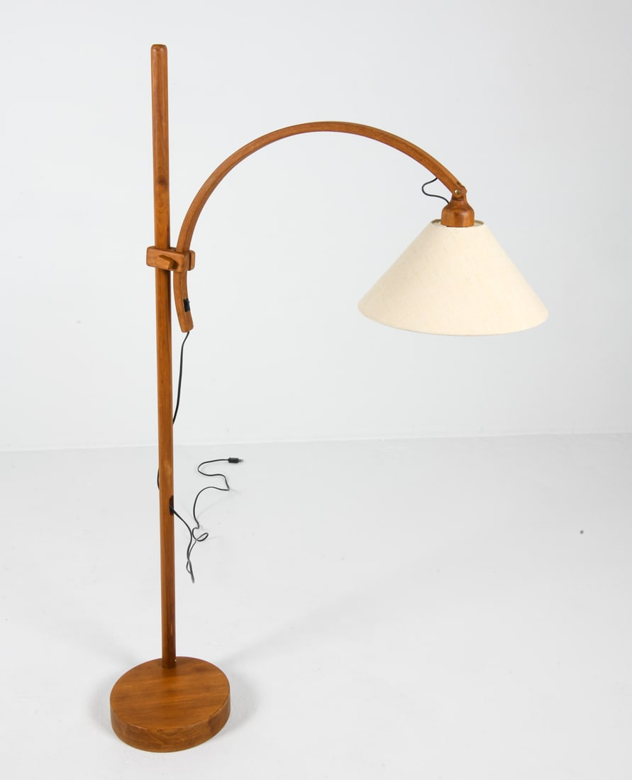 ATTR. DOMUS DANISH TEAK FLOOR LAMP C. 1970S (1 of 8)