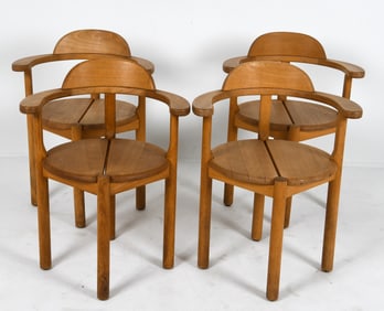 (4) STYLE OF DAUMILLER ALDER DINING CHAIRS 1970S
