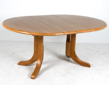 STYLE OF RAINER DAUMILLER BEECH DINING TABLE 1970S