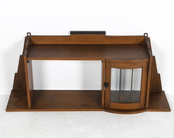 AMSTERDAM SCHOOL DUTCH OAK WALL CABINET