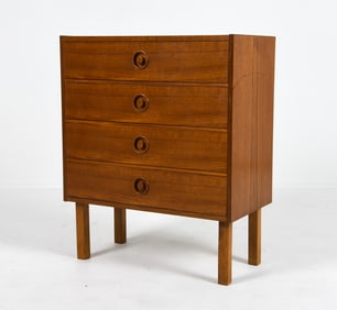 SVERIGES SMI SWEDISH TEAK CHEST OF DRAWERS 1960S