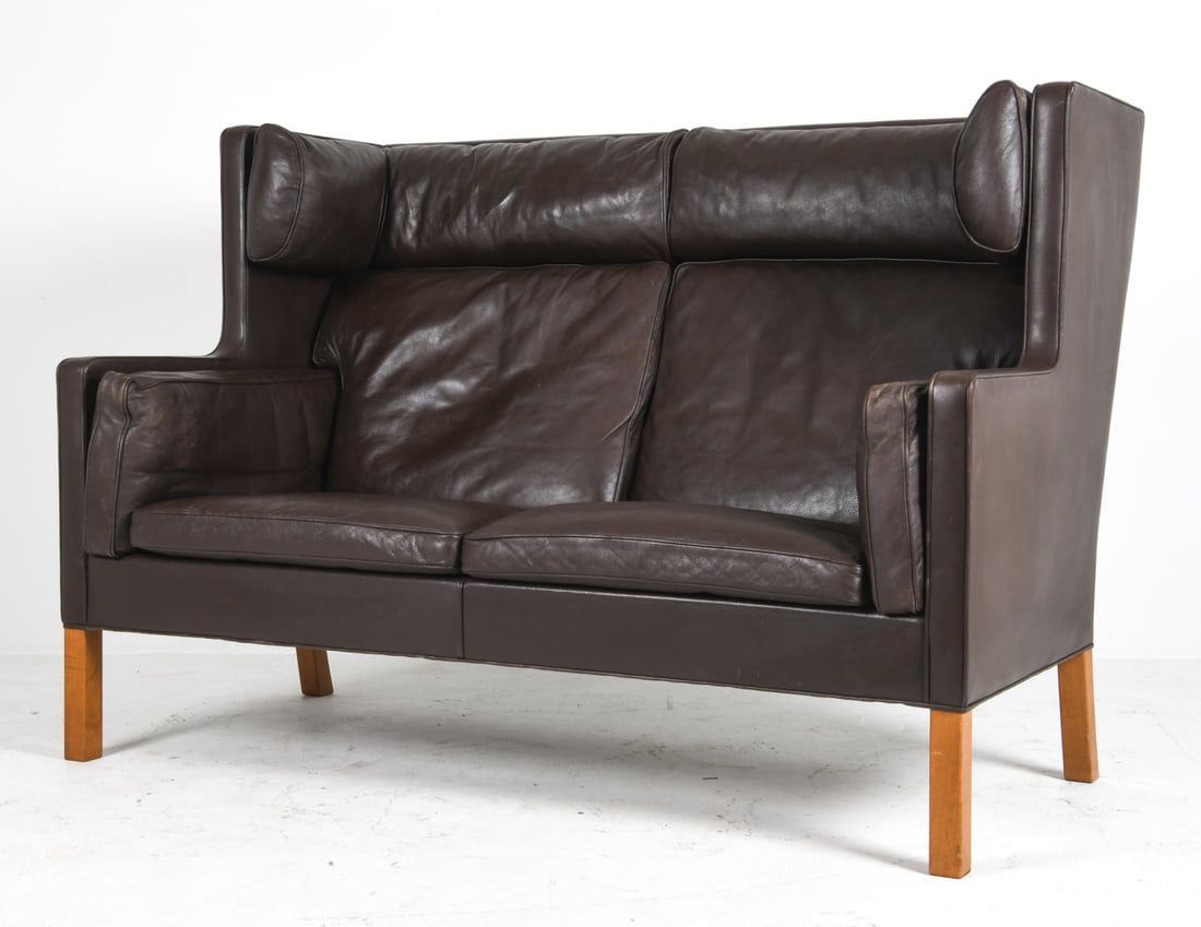 BORGE MOGENSEN M. 2192 DANISH LEATHER SOFA C.1970S (1 of 16)