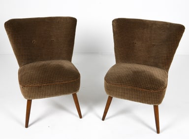 PAIR OF DANISH COCKTAIL CHAIRS 1950S