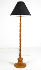 MID-CENTURY SWEDISH PINE FLOOR LAMP C. 1970S