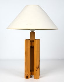 DEXTER SWEDISH PINE TABLE LAMP C. 1970S
