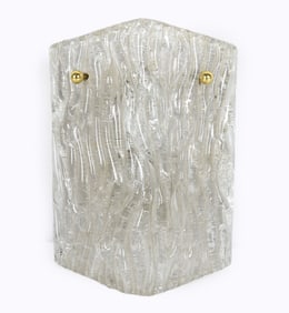 ATTR. DORIA GERMAN GLASS WALL SCONCE LAMP C. 1970S