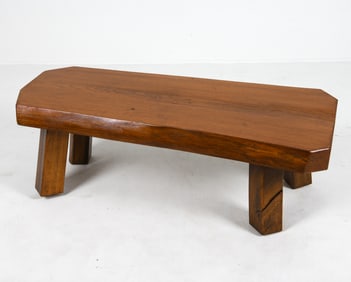 DUTCH OAK WABISABI COFFEE TABLE C. 1950S