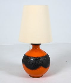 JASBA GERMAN CERAMIC TABLE LAMP C. 1970S